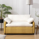 Oversized Single Sofa Chair Wide And Deep Seat, Modern Upholstered Comfy Blocking Couch Lounge With Pillows
