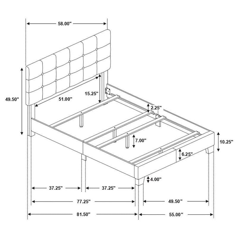 Mapes - Upholstered Panel Bed