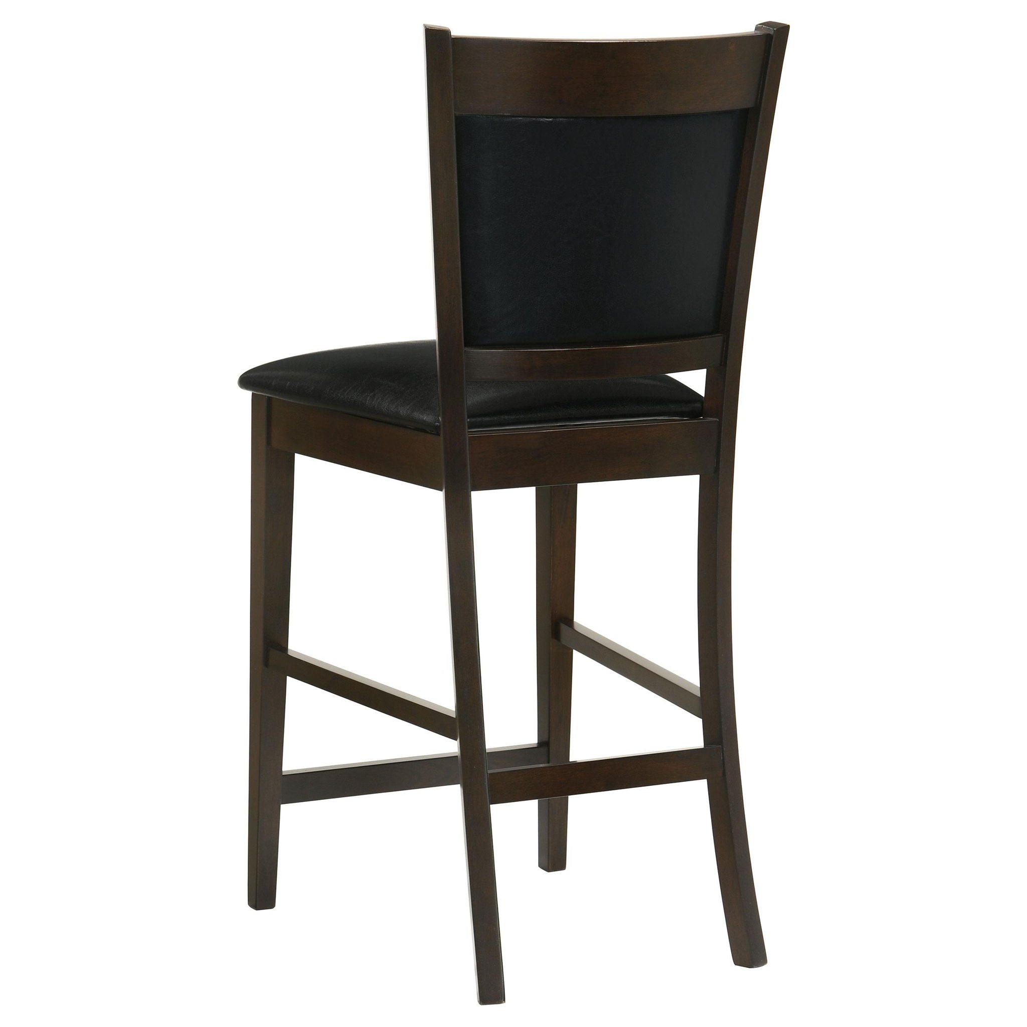 Jaden Upholstered Counter Chair Espresso (Set of 2) - Atlantic Fine Furniture Melbourne FL