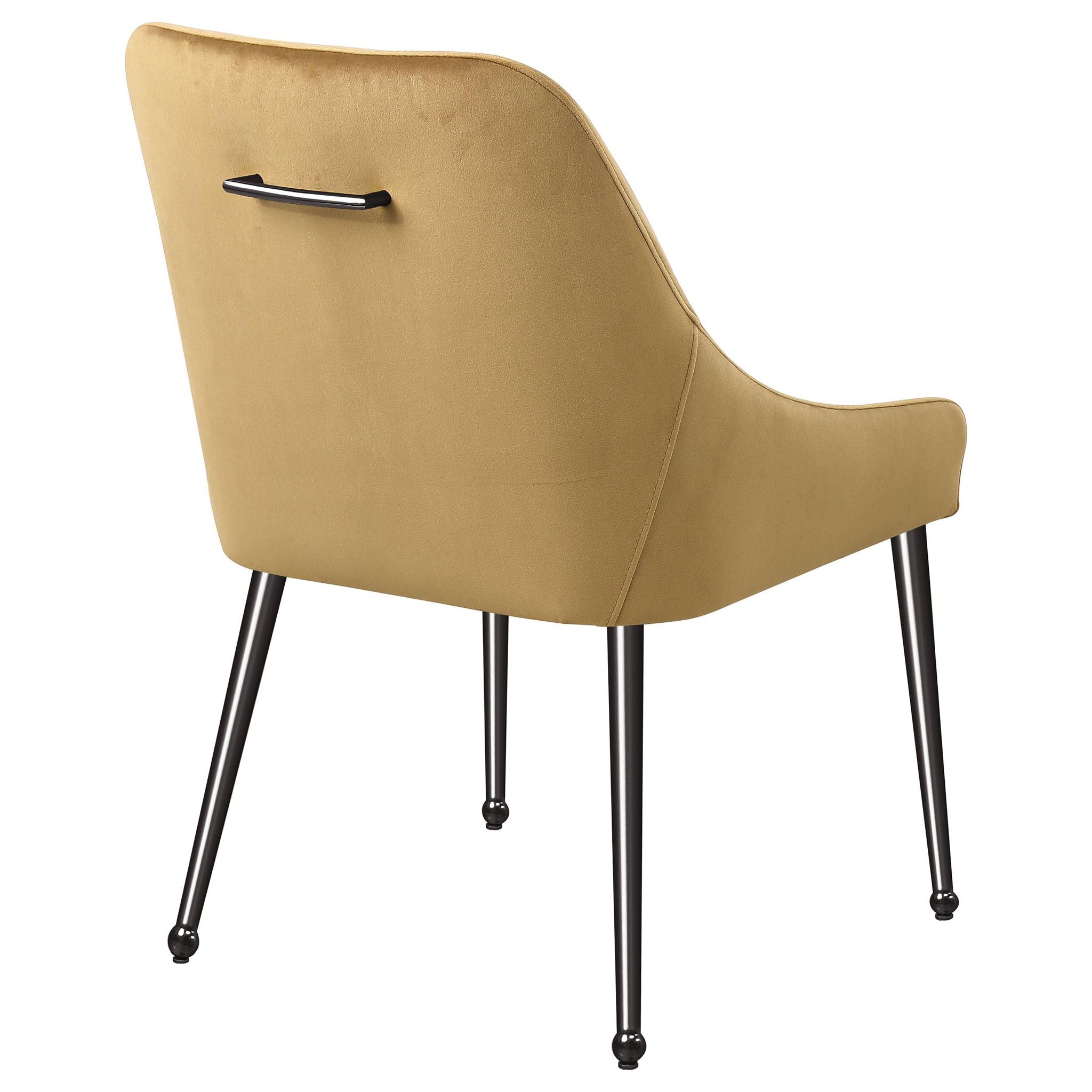 Mayette Upholstered Dining Side Chair Cognac (Set of 2) - Atlantic Fine Furniture Melbourne FL