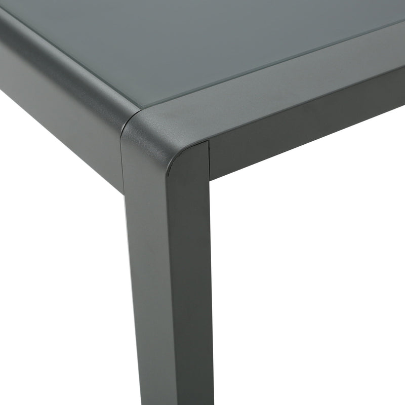 Outdoor Coffee Table Aluminum And Glass