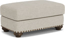 Patterson - Ottoman, Nailhead Trim - Light Gray - Atlantic Fine Furniture Inc