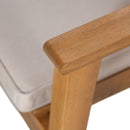 7 Piece Patio Furniture Set Acacia Wood Table And 6 Heavy Duty Cushioned Chairs