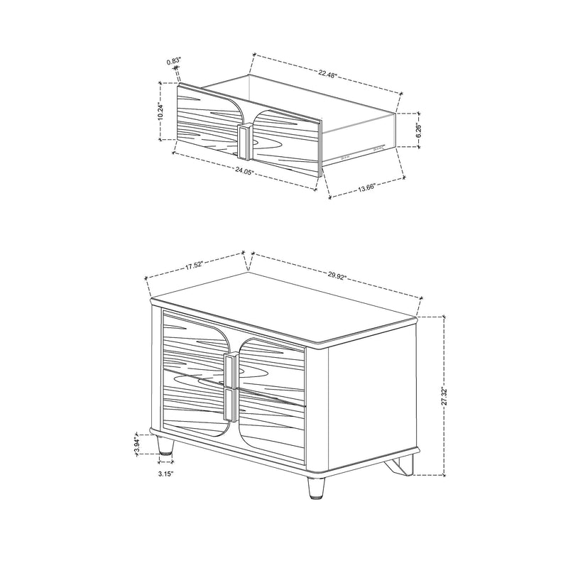 Brenda - 5 Piece Bedroom Set With LED Lighting