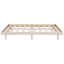 Modern Design Full Floating Platform Bed Frame for White Washed Color