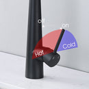 Commercial Kitchen Faucet With Pull Down Sprayer And Magnetic Docking Spray Head - Matte Black