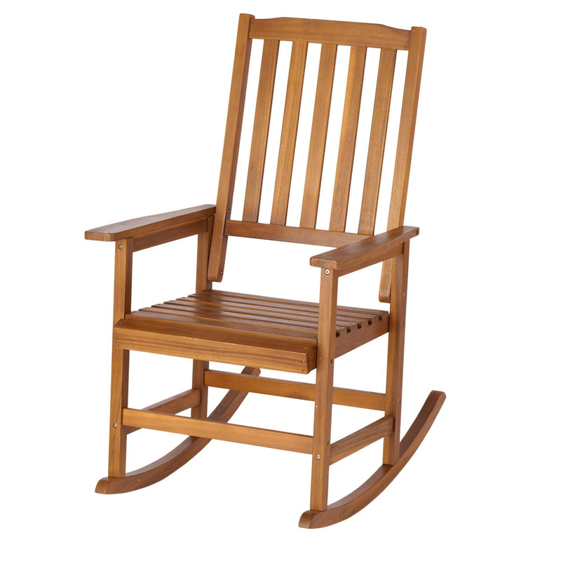 Acacia Indoor Rocking Chair, Outdoor Solid Patio Furniture