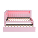 Upholstered Platform Bed With USB Ports And LED Belt