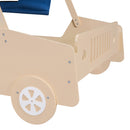 Full Size Car Shaped Bed with Tents,Natural