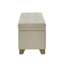 Soft Close Upholstered Storage Bench, Convenient Design
