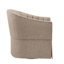 Solitude - Skirted Swivel Accent Chair With Hemp Like