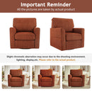 360° Swivel Accent Barrel Armchair With Side Pockets, Compact Design