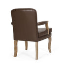 French Country Style Dining Chair With Nailhead Trim