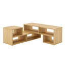 Cube TV Stand With Open Storage And 2 Shelves