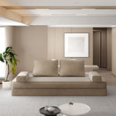 Multifunctional Convertible Sofa Bed With 2 Tumbler Backrests And 2 Pillows, Deep Seat Couch