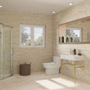 Ceramic Console Bathroom Sink With Overflow