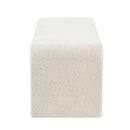 Modern Contemporary Waterfall Bench - Cream