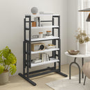 Solid Mahogany Wood Multifunction Convertible Dining Table, Free Switch Space Saving Table Shelf For Home And Studio