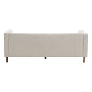 Upholstered Sofa Modern 3 Seater Sofa Couch With Tufted Design For Living Room