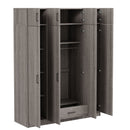 Contemporary 4 Door Wardrobe With 1 Drawer And Top Cabinet