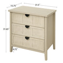 3 Drawer Cabinet, For Bedroom - Natural