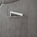 Lift Chair Recliner Power Remote Control Recliner Sofa Relax Soft Chair Anti - Skid Australia Cashmere Fabric Furniture Living Room - Dark Gray