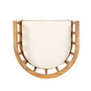 Klismos - Dining Armchair (Set of 2) - Teak / Beige