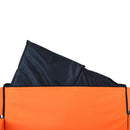 3 In 1 Folding Wagon With Bench Seat & Rear Mounted Tabletop - Orange