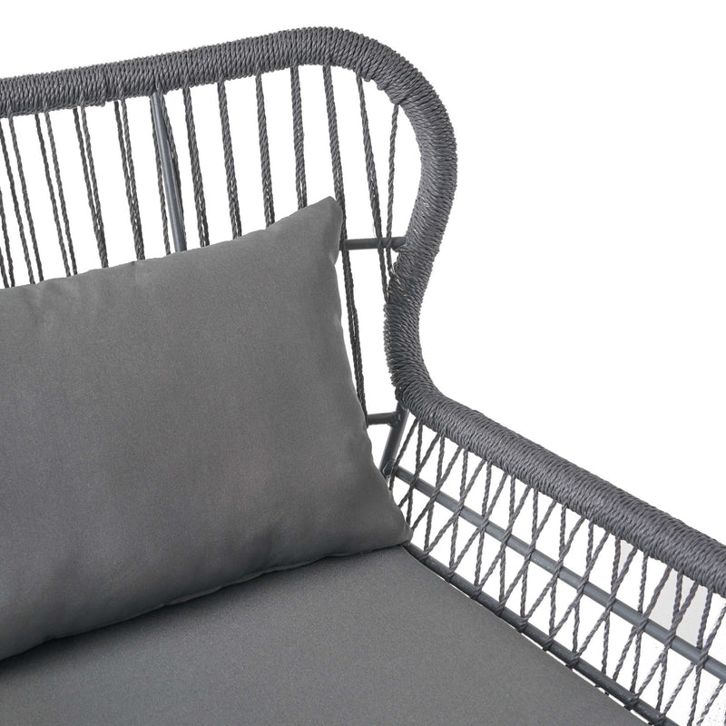 Southport - Club Chair With Woven Rope And Cushions
