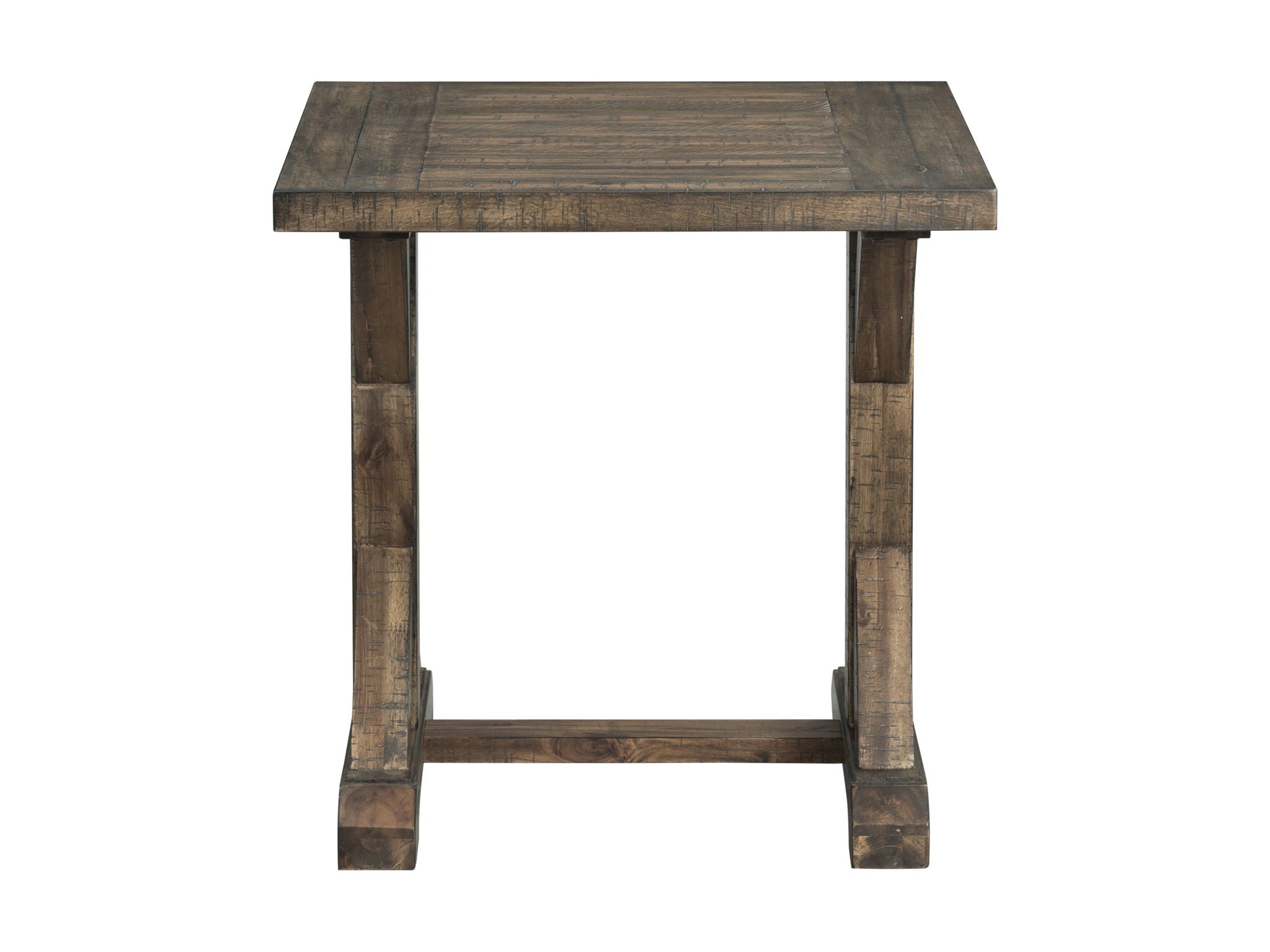 Finn - 3 Piece Accent Trestle Table Set (Coffee Table & Two End Tables) - Dark Walnut - Atlantic Fine Furniture Melbourne FL
