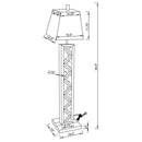 Carmen - Empire Mirrored Acrylic Floor Lamp - Silver - Atlantic Fine Furniture Inc