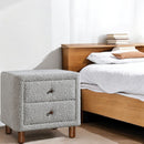 Cleo - Nightstand - Gray Boucle