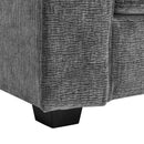 Modern Fabric Sofa With Plush Cushions, Sleek Arm Design