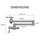 Modern Design Pot Filler Faucet Wall Mount Kitchen Sink Faucet Folding Stretchable