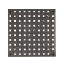 Outdoor Square Side Table With X Shaped Iron Frame - Black