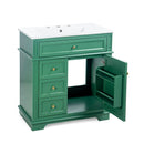 Freestanding Bathroom Vanity With Sink, Soft Closing Door, Tip Out Drawer