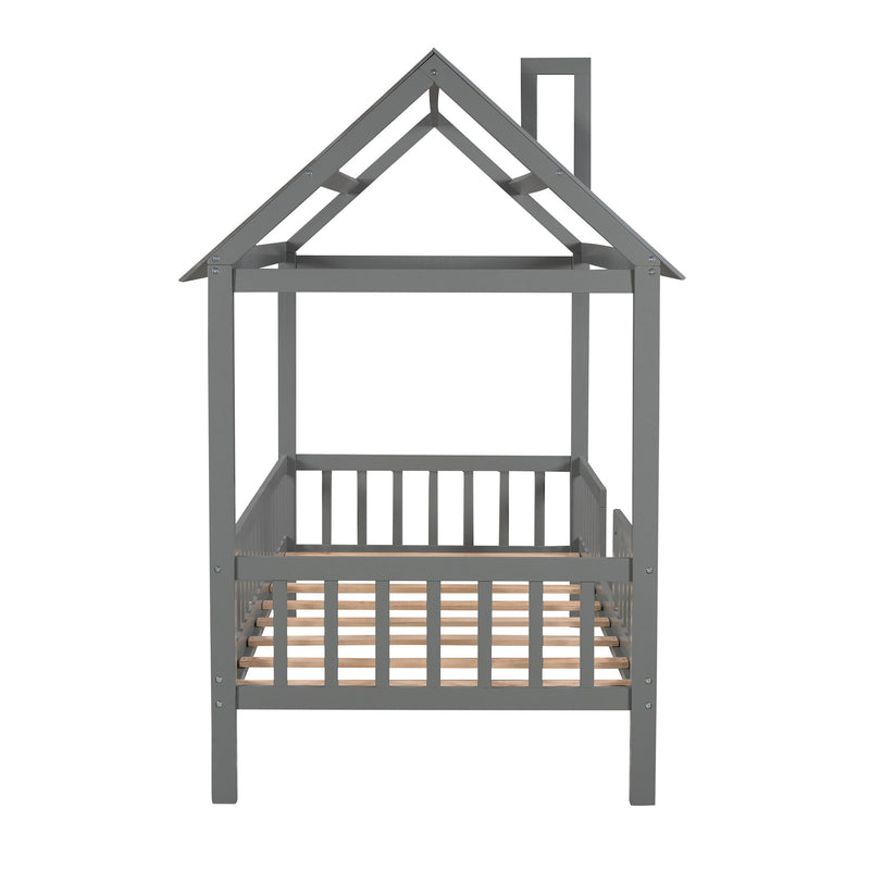 House Bed With Fence