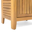 Whitney - Acacia Wood Cabinet For Indoor And Outdoor Storage - Teak