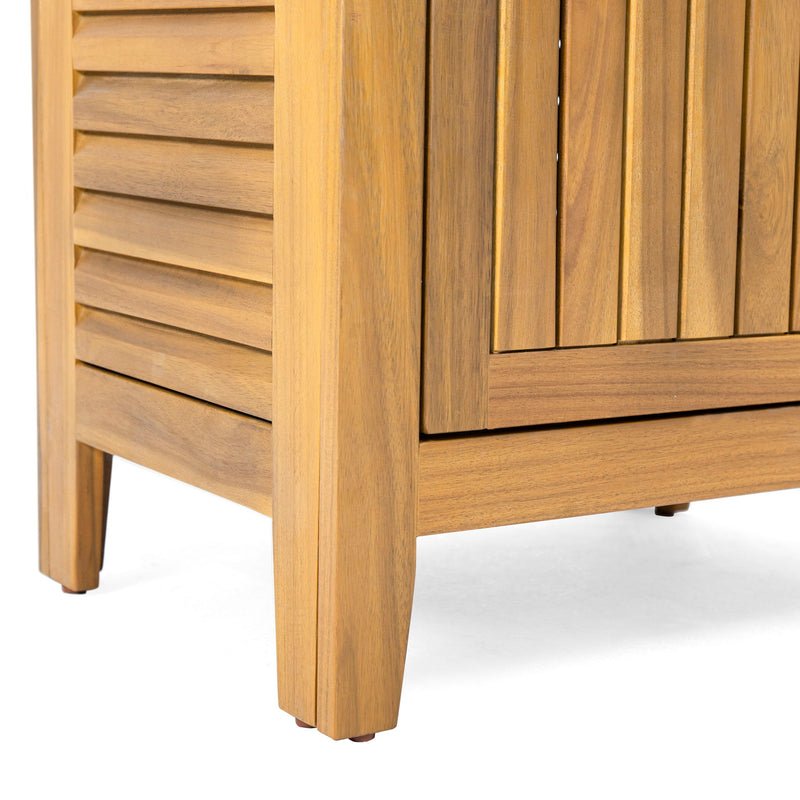 Whitney - Acacia Wood Cabinet For Indoor And Outdoor Storage - Teak