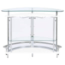 Amarillo - Freestanding Glass Top Home Bar Wine Cabinet