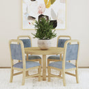 Ridgemont - 5 Piece Standard Height Dining Set (Round Table And Four Chairs) - Natural