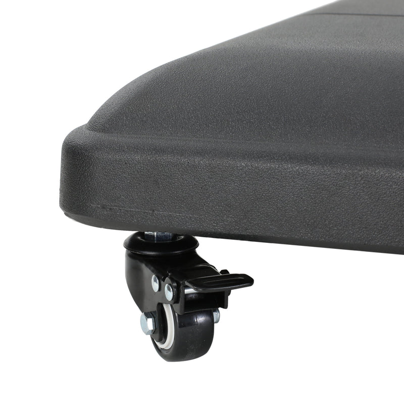 Wheelie - Stylish Square Umbrella Base With Stainless Steel Pole Handle