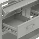 Bathroom Vanity With Ceramic Sink, Tip Out Tray & 2 Full Extension Drawers