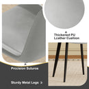 Modern Dining Chair With Carbon Steel Legs