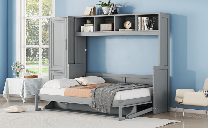 Space Saving Murphy Wall Bed With Closet And Drawers