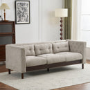 Upholstered Sofa Modern 3 Seater Sofa Couch With Tufted Design For Living Room