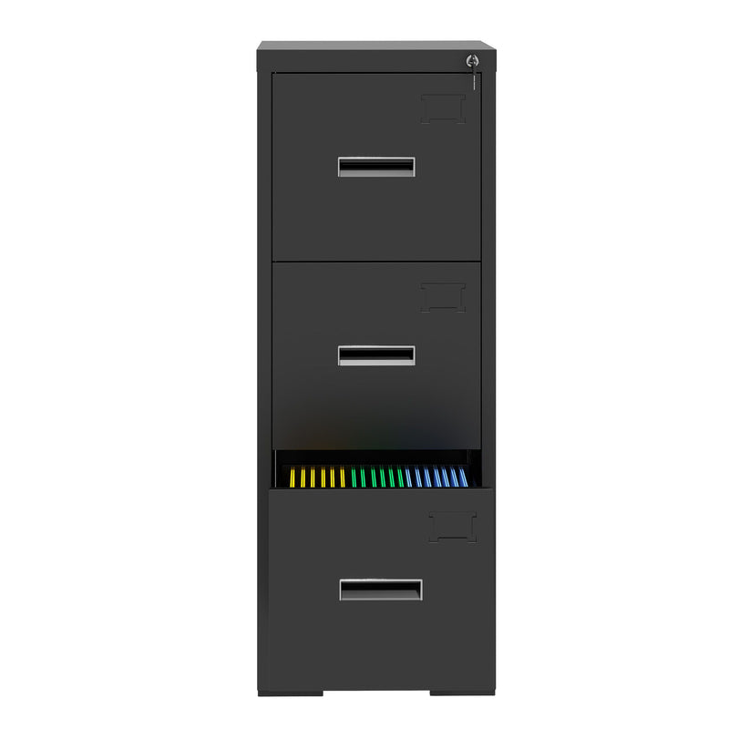 Modern Drawer Metal Vertical File Cabinet With Lock And Card Slot For Office