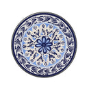 French Country Patio Side Table With Vibrant Tile Top