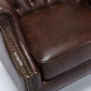 Ophelia - Button Tufted Accent Chair - Brown