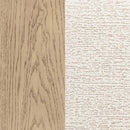 Kailani - California King Wingback Bed - Beige Oak